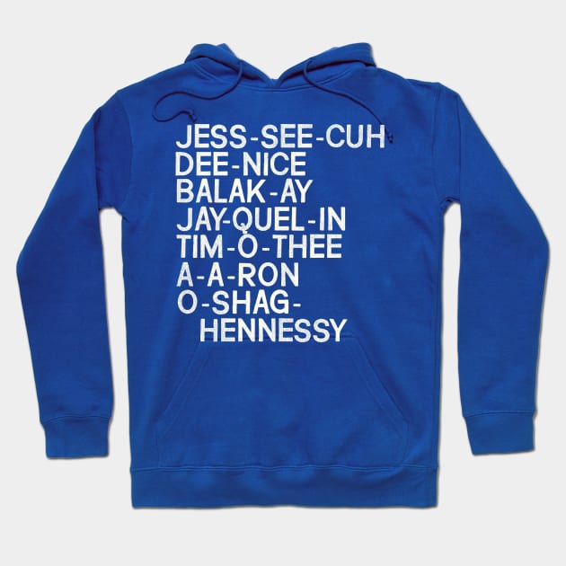 Key and Peele Substitute Teacher Names Hoodie by darklordpug